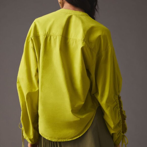 Anthropologie Pilcro Drawstring Poplin Blouse - Picture 4 of 4